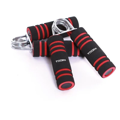 Afbeelding van Toorx Fitness Foam Handknijpers 2 stuks Zwart/Rood Zwart