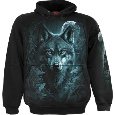 Afbeelding van Spiral Forest Guardians Hoodie/trui M Zwart