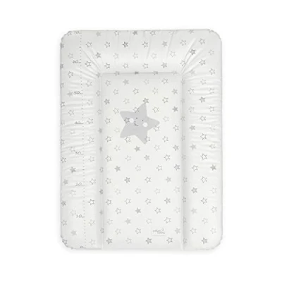 Afbeelding van Ceba Baby® Verschoningsmat, zacht aankleedkussen, baby 50 x 70 cm, afwasbaar, Oeko Tex® standaard 100, made in EU, grijze sterren