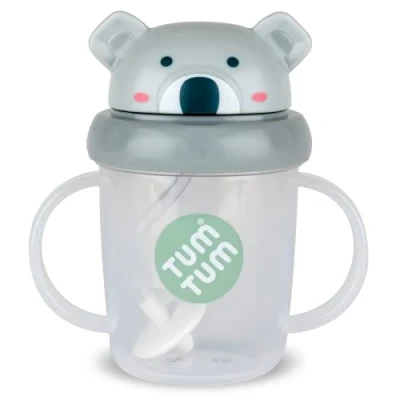 Afbeelding van TUM Tippy Up Free Flow Sippy Cup (geen klep), voor peuters, 200ml, BPA vrij (Kev Koala S3)