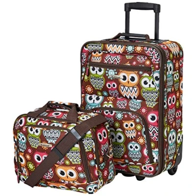 Afbeelding van Rockland Mode Softside Rechtopstaande Bagage Set, Uil, 81 in, Set