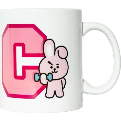 Afbeelding van Grupo Erik Mok Bt21 Cooky Junior 300 Ml Keramiek Wit/roze