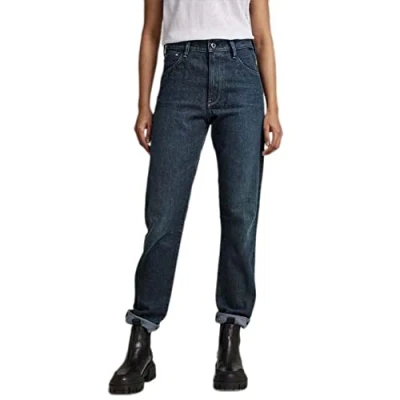 Afbeelding van G Star Raw dames Jeans Virjinya Slim, blauw (Worn in Deep Teal D164 d325), 29W / 34L