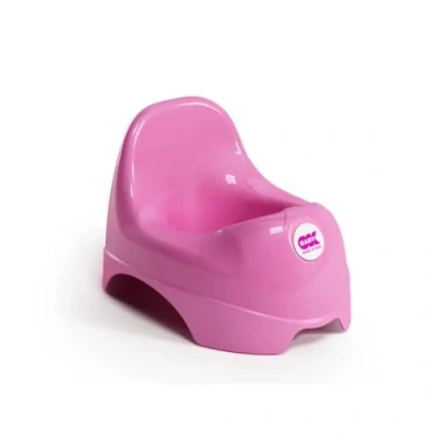 Afbeelding van OKBABY Relax Wc potje met Ergonomische Zitting en Verhoogde Rugleuning Roze