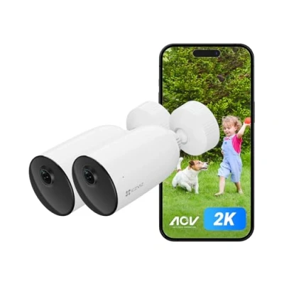 Afbeelding van EZVIZ CB3 2K 2PK draadloze wifi bewakingscamera voor buiten met oplaadbare batterijen, AOV, vormdetectie van mens/voertuig, nachtzicht in kleur, tweewegaudio, actieve verdediging, IP66