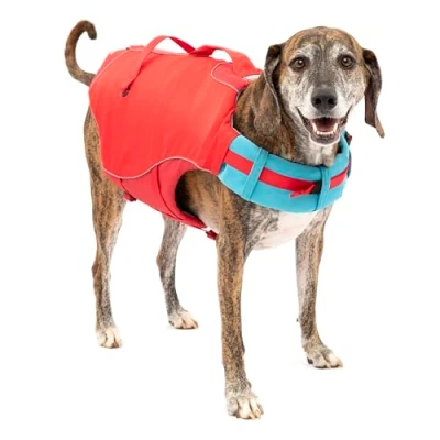 Afbeelding van Kurgo Life Jacket Surf N Turf Comfortabel Hondenzwemvest Rood Extra Large