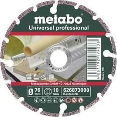 Afbeelding van Metabo Diamant doorslijpschijf 76x10, 0 mm Universal professional 626873000