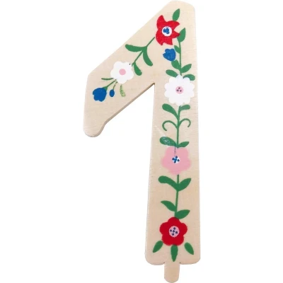 Afbeelding van Tib Feestdecoratie &quot;1&quot; Hout 10 Cm Bruin