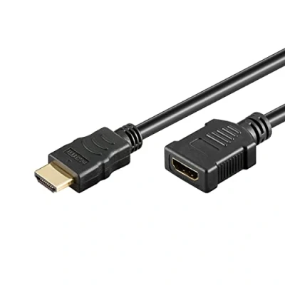 Afbeelding van Eenvoudige HDMI verlengkabel versie 1.4 0,50 meter