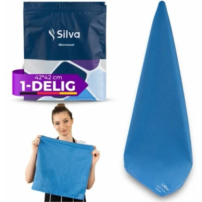 Afbeelding van Silva Microvezel Glazen Reinigingsdoek Set Blauw