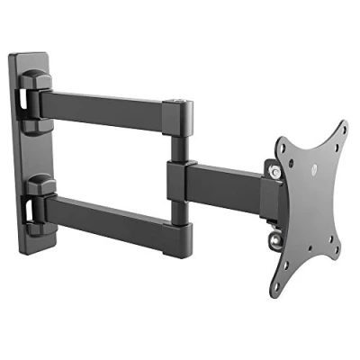 Afbeelding van RICOO PC monitor wandhouder draaibaar kantelbaar voor 13 27 inch, houder wand S7711, monitorhouder, beeldschermhouder, muurbeugel 24 VESA 75 x 75, 100 mm