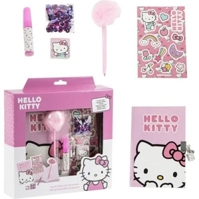 Afbeelding van Dagboek met Accessoires Hello Kitty