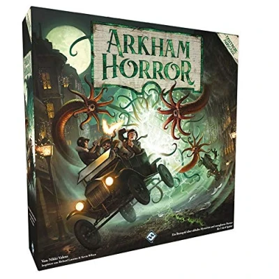 Afbeelding van Fantasy Flight Games, Arkham Horror 3. Edition, basisspel, expertspel, strategiespel, 1 6 spelers, vanaf 14+ jaar, 120+ minuten, Duits