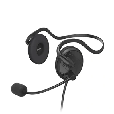 Afbeelding van Hama Pc headset kantoor &quot;NHS P100 V2&quot; met kraagband, stereo, zwart gevoeligheid hooftelefoon/microfoon: 95 db +/ 3 / 42