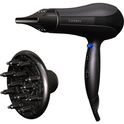 Afbeelding van Carmen Hd2365 Smooth Performance Föhn Met 2 Opzetstukken 2300W Zwart