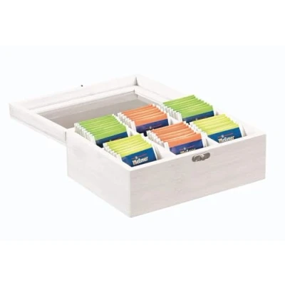 Afbeelding van KESPER for kitchen &amp; home Theedoos Tee Box mit 6 Fächern met vakken (1 delig)