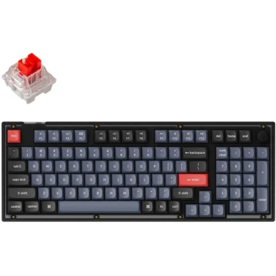 Afbeelding van Keychron V5 C1 gaming toetsenbord 96%, RGB leds, Double shot PBT, hot swap, Knob