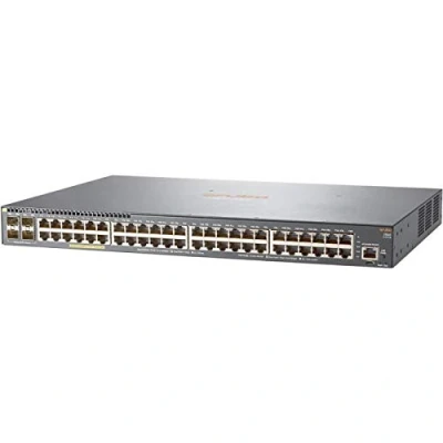 Afbeelding van Hewlett Packard Enterprise Aruba 2540 48G Poe + 4SFP Gestito L2 Gigabit Ethernet (10/100/1000) Grigio 1U ondersteuning voor Power Over (Poe)