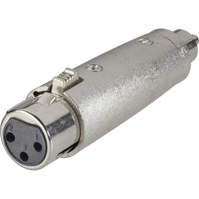 Afbeelding van Paccs Audio Adapter [1x Cinch stekker 1x XLR bus] Zilver
