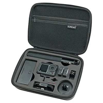 Afbeelding van SUREWO Oppervlak Waterdichte DJI Action 4 Draagtas, Reizen Draagbare Tas Compatibel Met Osmo 4/3 Adventure Combo Accessoires