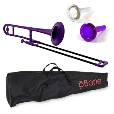 Afbeelding van Jiggs pBone Bb Tenor Trombone Paars met tas