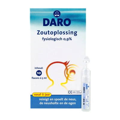 Afbeelding van Daro Zoutoplossing Fysiologisch 0,9% Flacon 5ml