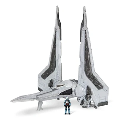 Afbeelding van Star Wars micro Galaxy Squadron Bo Katan Kryze&#039;s Gauntlet Starfighter 5 inch Class voertuig met 1 figuur accessoire