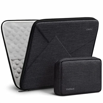 Afbeelding van Inateck Eva Schokbestendige laptoptas, compatibel met 14 MacBook Pro Pro/Max 2023 2021, M3/A2992,A2918,M2/A2779,M1/A2442, supersterke laptophoes