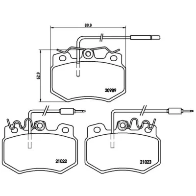 Afbeelding van Brembo Remblokset P 61 031