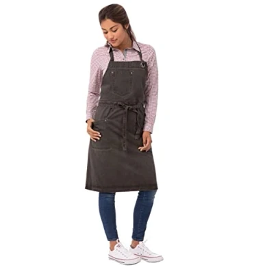 Afbeelding van Chef Works Urban Dorset kort schort donkergrijs