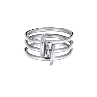 Afbeelding van Elli Dames Ring zonder Stenen Knoop 925 Sterling Zilver Feest / Oudejaarsavond