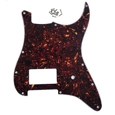 Afbeelding van Dopro 11 Gat ST Strat Een Humbucker Gitaar Slagplaat Scratch Plaat voor FD Delonge Dark Tortoise