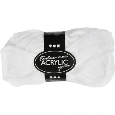 Afbeelding van Wit maxi acryl garen 35 meter