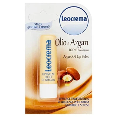 Afbeelding van Leocrema Burrocacao Argan Natuurlijke &amp; plantaardige lippenbalsem verzachtend en herstellend mat beige 5,5 ml