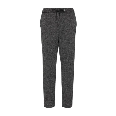 Afbeelding van s.Oliver Black Label MIT Elastikbund UND Fischgratstruktur Broek, Dames, Maat: 36, Schwarz