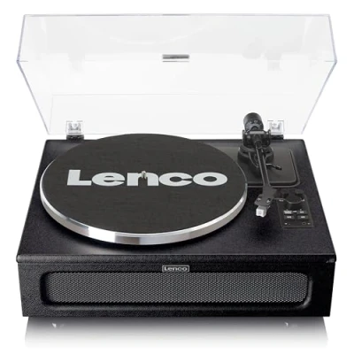 Afbeelding van Lenco LS 430BK Platenspeler met 4 ingebouwde Luidsprekers Zwart Black