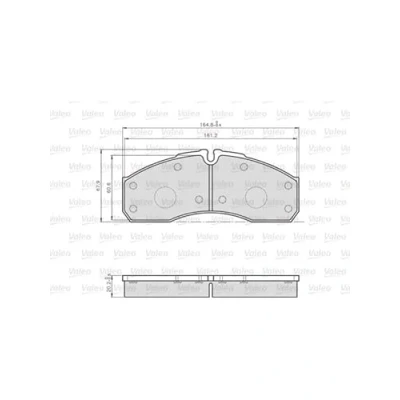 Afbeelding van Valeo Remblokset 872160
