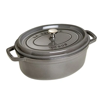Afbeelding van Staub Braadpan Ovaal Cocotte Grafietgrijs ø 29 cm / 4.2 liter