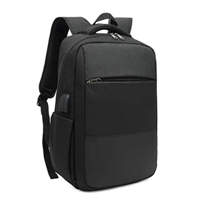 Afbeelding van Laptoprugzak, Anti Diefstal Zakelijke Rugzak met USB Oplaadpoort en Koptelefoongat, Reis Heren Dames, Waterdichte Werkrugzak Schooltas, voor Zaken, Reizen, Kamperen, School, Geschikt 15,6 Inch Laptop, Zwart
