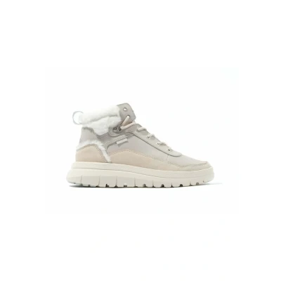 Afbeelding van Palladium CUFF WARM Sneakers hoog, Dames, Maat: 41.5, Beige Leer en textiel