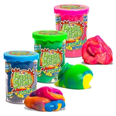 Afbeelding van CRAZE Magic Slime POOUPSIE Noise 3X set dikke pups slijm voor kinderen, 3 x 100 g, 31049, bundel kinderspeelgoed, 17,1 5,7 7,6 cm