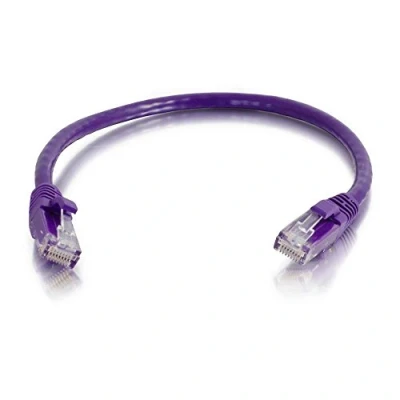Afbeelding van C2G 1M purper Cat5e Ethernet RJ45 hoge snelheid netwerk kabel, LAN Lead UTP Patch kabel