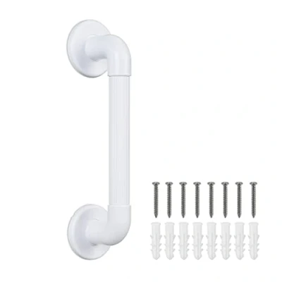 Afbeelding van Relaxdays handgreep douche wit badgreep douchegreep ouderen badkamer wc handvat