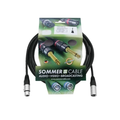 Afbeelding van SOMMER CABLE xlr kabel 3pin 3m bk Neutrik