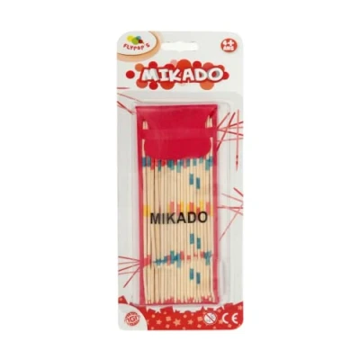 Afbeelding van FLYPOP&#039;S Mikado Behendigheidsspel 140793LIN Multicolor Hout 2 tot 6 spelers Kinder speelgoed Gezelschapsspellen Reisspellen 18 cm x 1 Vanaf 4 jaar.
