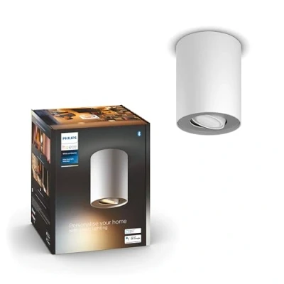 Afbeelding van Philips Hue Pillar opbouwspot warm tot koelwit licht 1 spot wit GU10