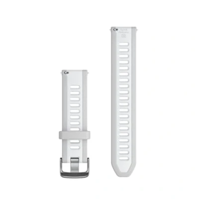 Afbeelding van Garmin Originele armband, 20 mm, snelsluiting, siliconen, grijs, Mist Grey, Hedendaags