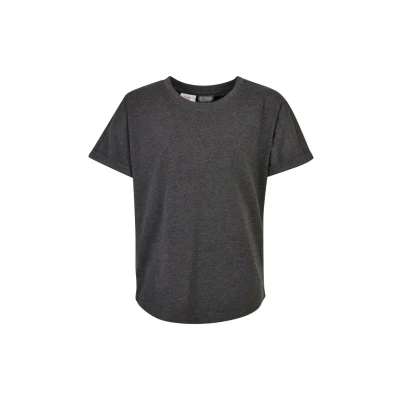 Afbeelding van Urban Classics LONG Shaped Turnup Tshirt basic voor kinderen, Maat: 158/164, Charcoal