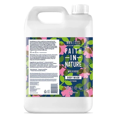 Afbeelding van Faith In Nature Wildrose Bodywash 5LT
