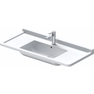 Afbeelding van Duravit Philippe Starck 3 meubelwastafel 105x48.5cm met Wondergliss wit